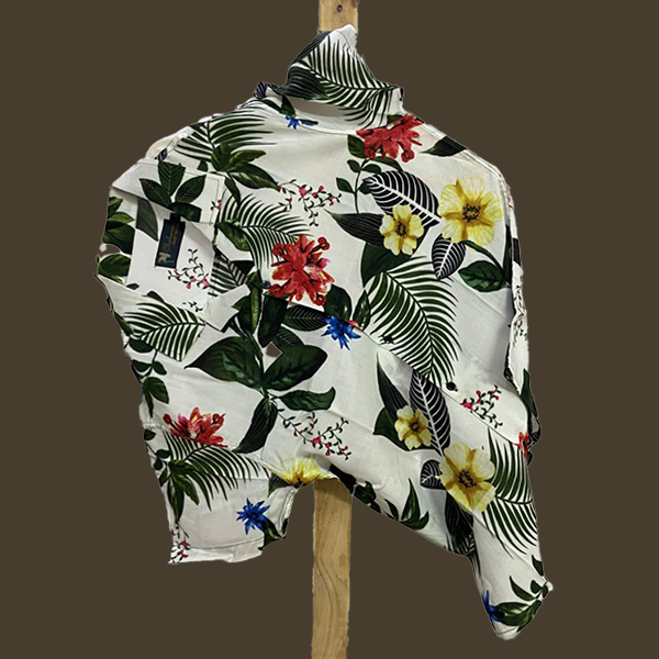 Hashback Printed Linen Shirt For Men