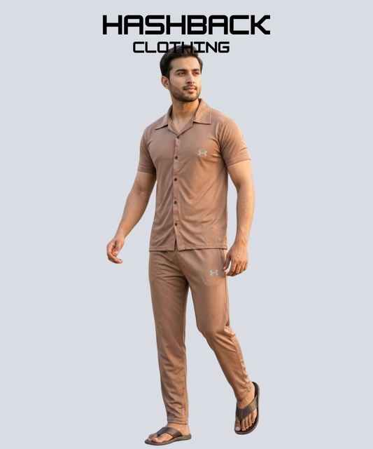 HashBack Dri-Fit Tracksuit – Cuban Collar Co-ord Set