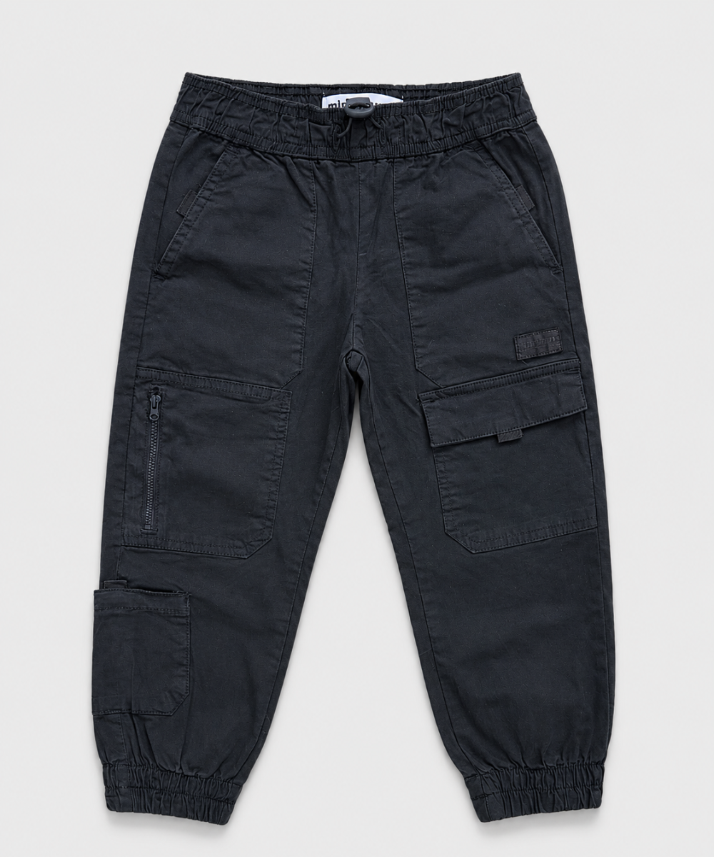 Boys Jogger Cargo Trouser - Charcoal Front