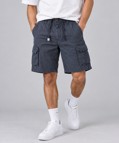 Men's Cargo Shorts – Multi-Pocket Utility Shorts with Drawstring