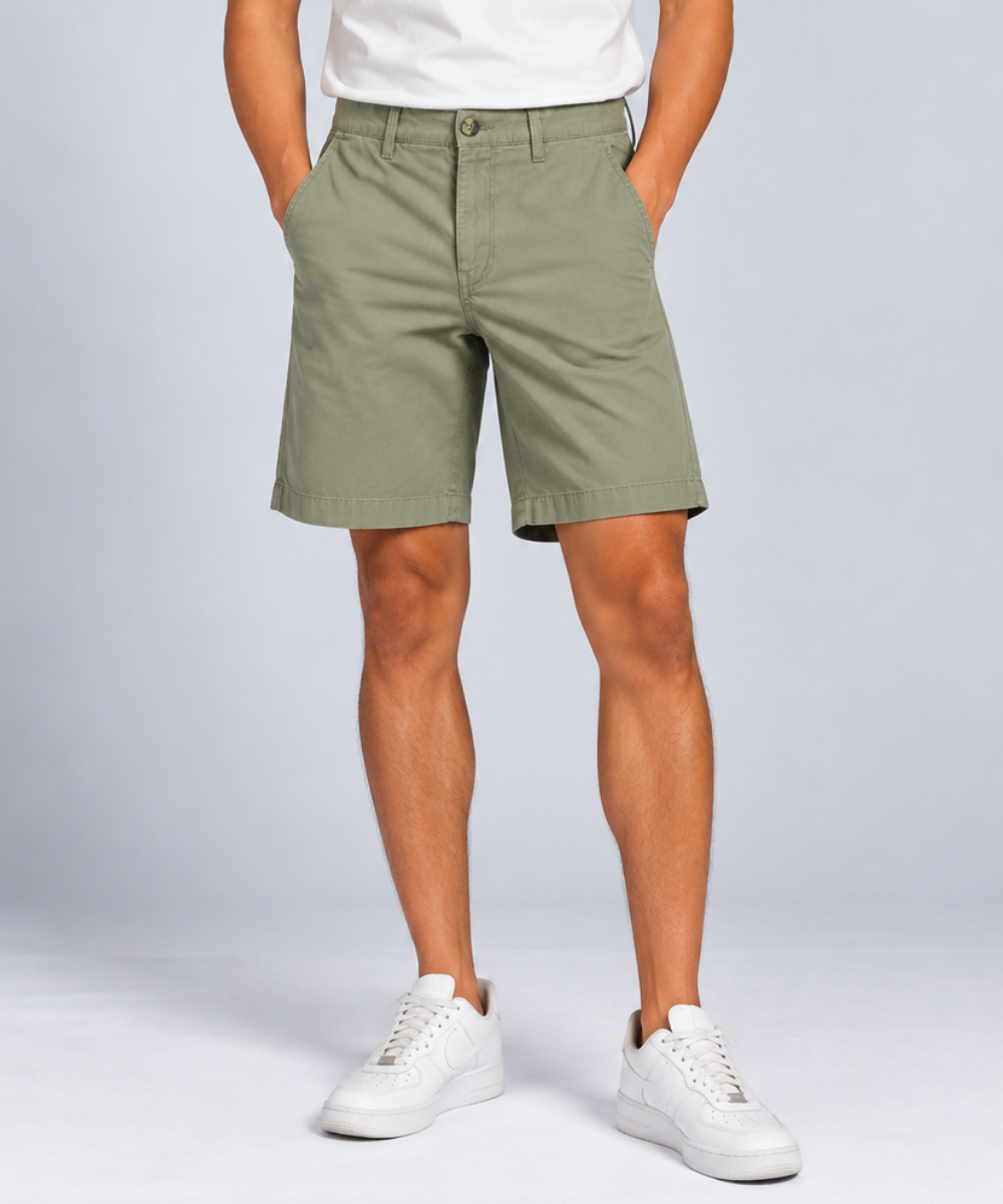 Men’s Cotton Chino Shorts – Regular Fit