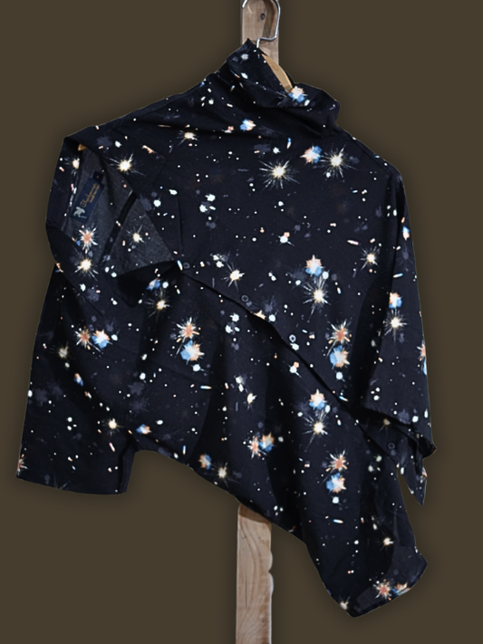 Hashback Printed Linen Shirt For Men