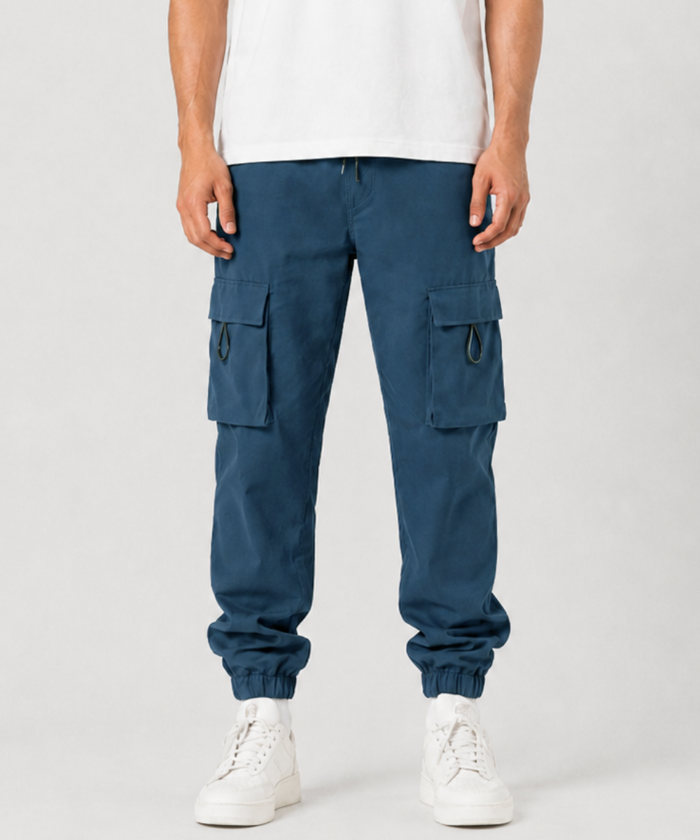 Men's Fit Cargo Jogger Pants – Cuffed Trousers - AM022