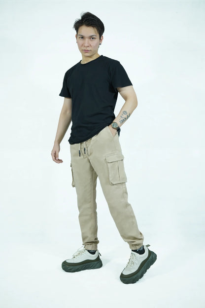 Men’s Jogger Trouser | jogger pant – Regular Fit, 6 Pockets Beige