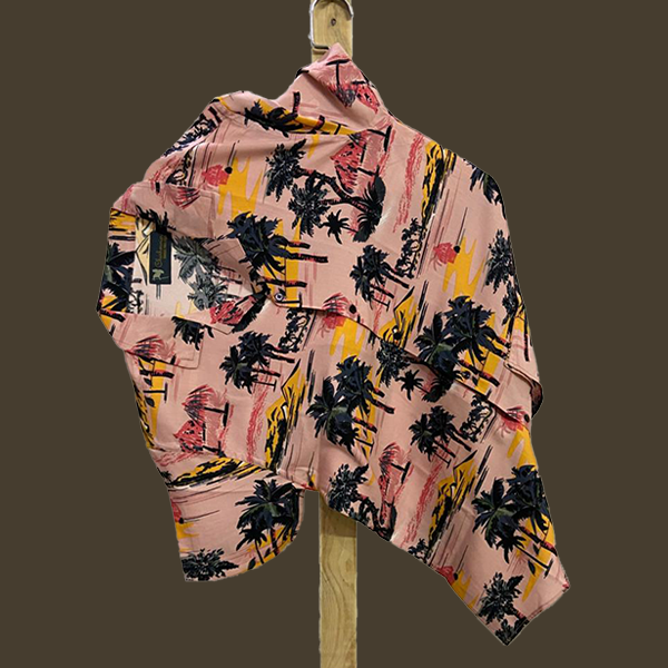 Hashback Printed Linen Shirt For Men