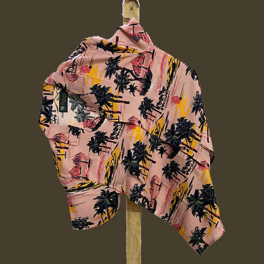 Hashback Printed Linen Shirt For Men