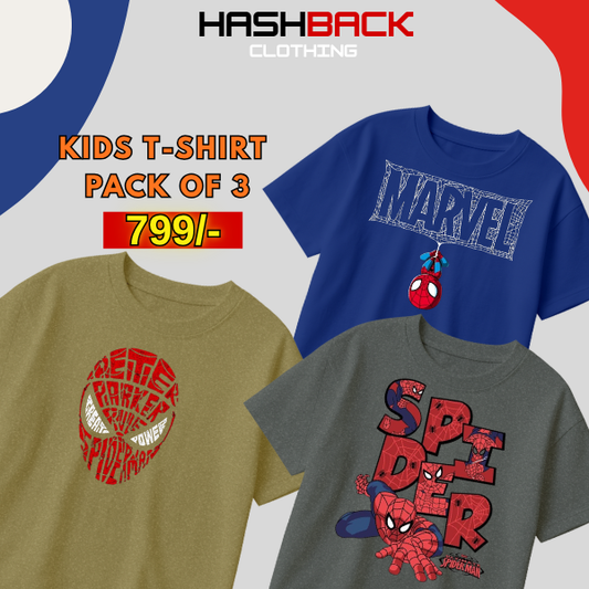 Pack of 3 Boys Printed T-Shirts