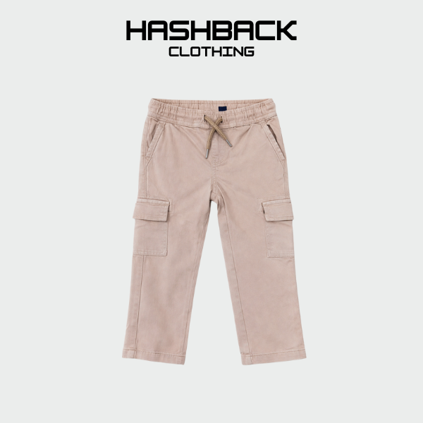 Kids Cargo Trouser - Soft Cotton with Elastic Waist (12M-12Y)