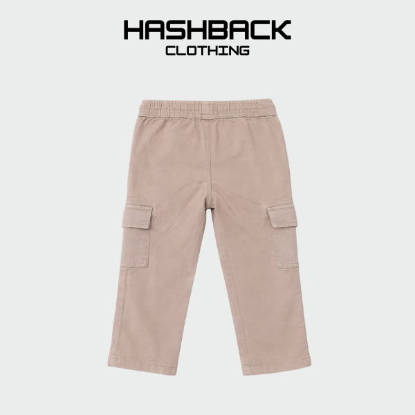 Kids Cargo Trouser - Soft Cotton with Elastic Waist (12M-12Y)