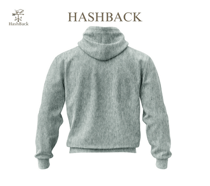 HashBack Plain Zipper Hoodie HEATHER-21