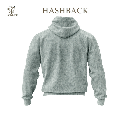 HashBack Plain Zipper Hoodie HEATHER-21