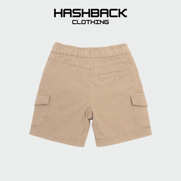 Kids Cargo Shorts - Cotton Drawstring Shorts