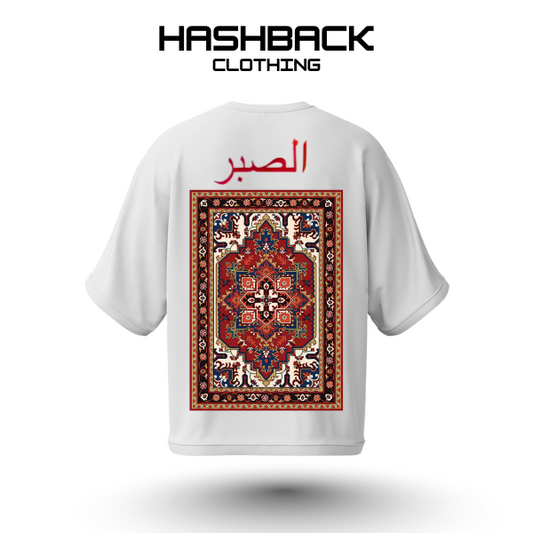 Hashback Drop shoulder Unisex AL-Sabar T-shirt White