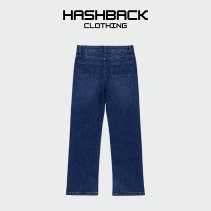 Kids 5-Pocket Denim Straight Pant - Dark Blue Washed
