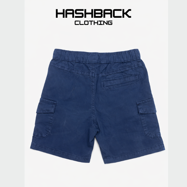 Kids Cargo Shorts - Cotton Drawstring Shorts