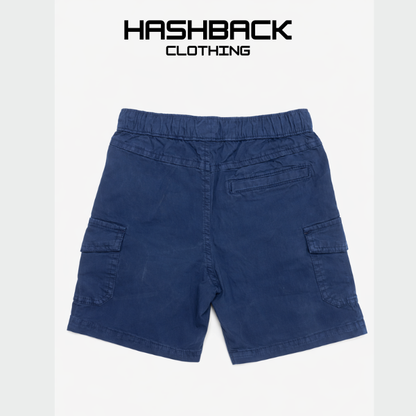 Kids Cargo Shorts - Cotton Drawstring Shorts