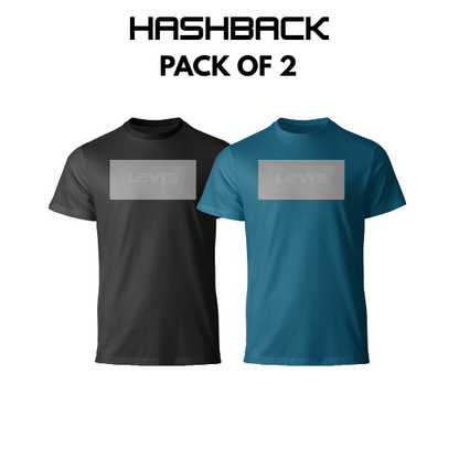 Crew Neck T Shirt For Men - Pack of 2 Mix