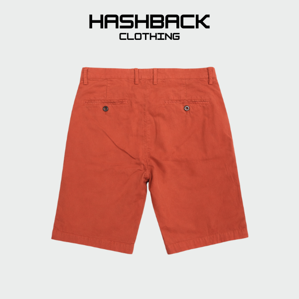 Men's Cotton Shorts - Vibrant Coral