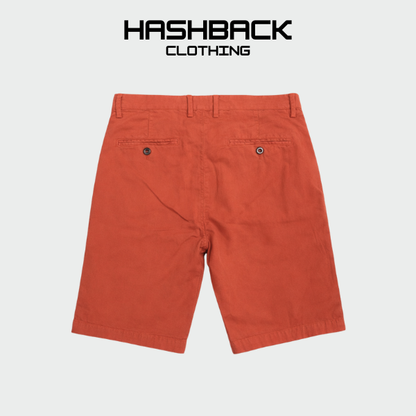 Men's Cotton Shorts - Vibrant Coral