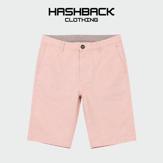 Men's Cotton Shorts - Vibrant Coral