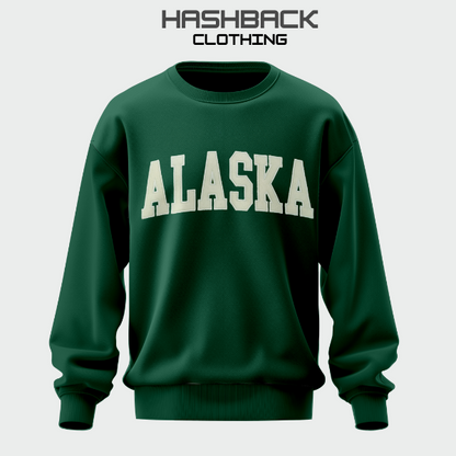 Embroidery Sweatshirt Oversized Drop Shoulder Crew Neck Mix Embroidery Article