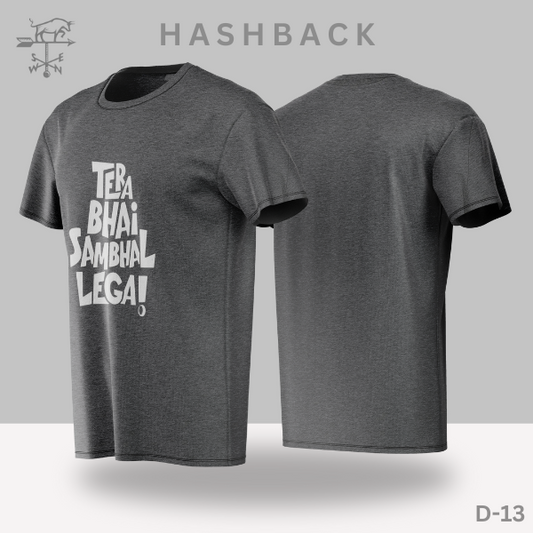 Printed Crew Neck T Shirt For Men D13
