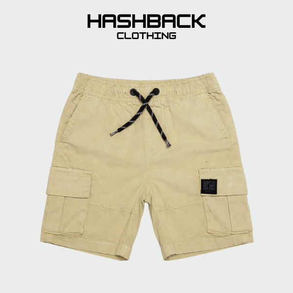 Boys Cotton Cargo Shorts - Mid Rise Casual Wear
