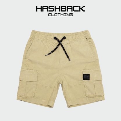 Boys Cotton Cargo Shorts - Mid Rise Casual Wear