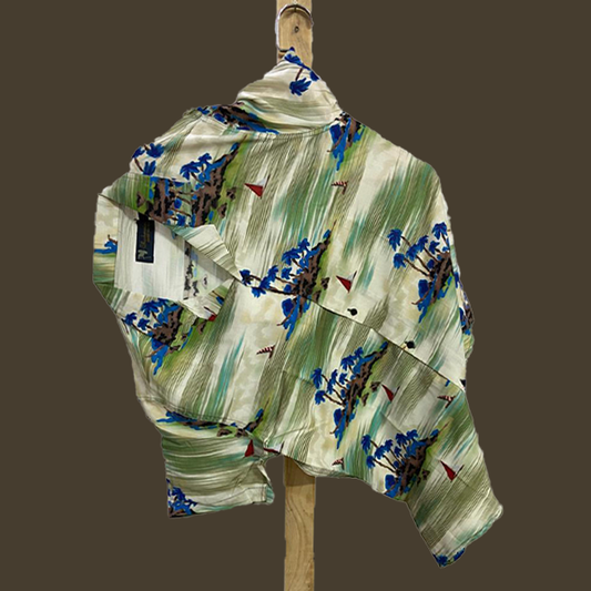 Hashback Printed Linen Shirt For Men