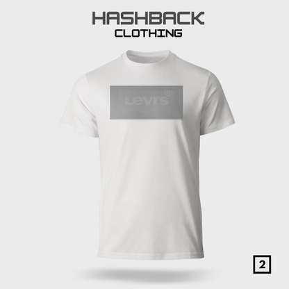 Hashback Round Export Cut Label Brand T Shirt Men's C-2