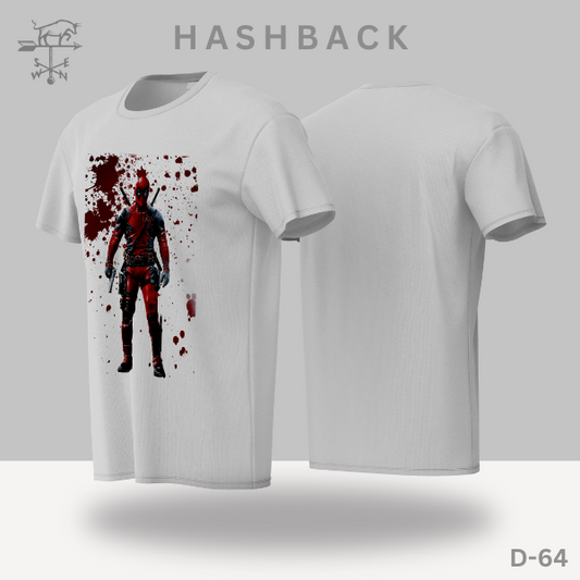 Printed Crew Neck T Shirt For Men D64