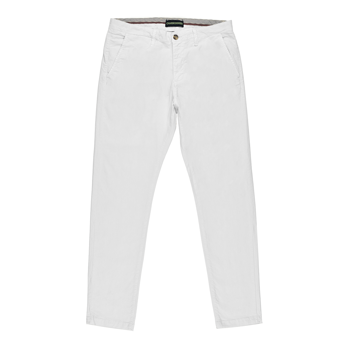 Mens Slim fit Chinos Pants - White- AM001