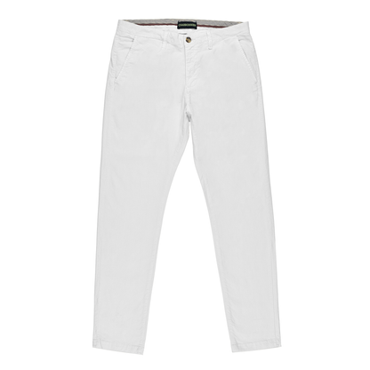 Mens Slim fit Chinos Pants - White- AM001
