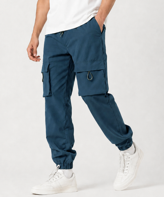 Men's Fit Cargo Jogger Pants – Cuffed Trousers - AM022