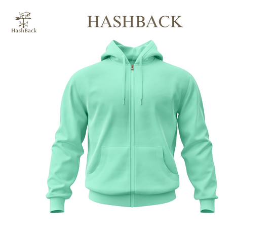 HashBack Plain Zipper Hoodie D21