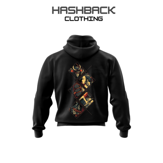 HashBack Printed Zipper Hoodie
