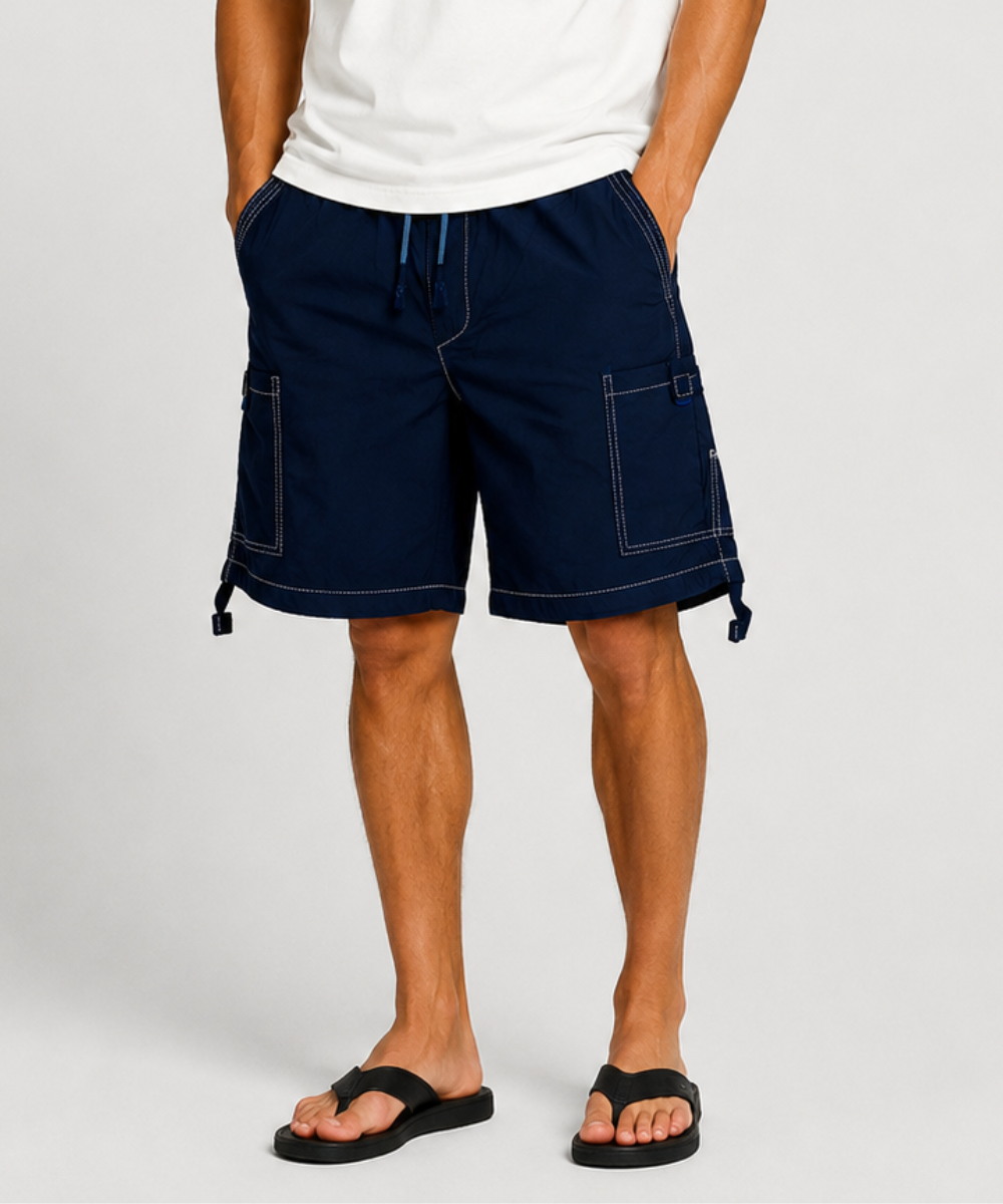 Poplin Shorts for Men's Performance Series Extreme Comfort - Navy
