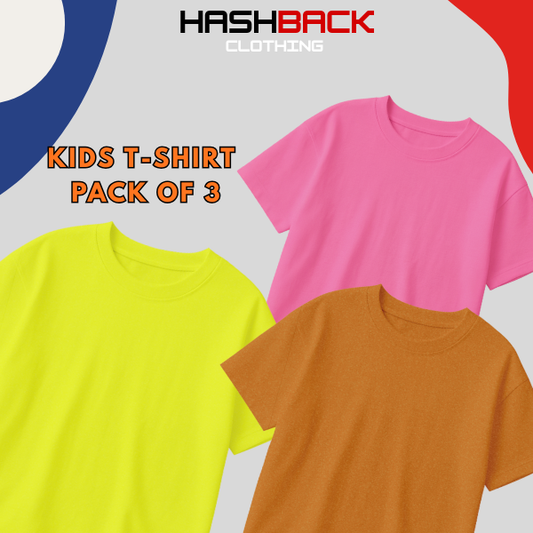Pack of 3 Plain T-Shirts