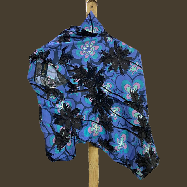 Hashback Printed Linen Shirt For Men