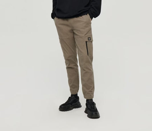 HashBack Men’s Cargo Trouser | Trouser pant – Regular Fit, 6 Pockets Am013 LT-GREY