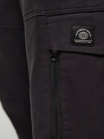 HashBack Men’s Cargo Trouser | Trouser pant – Regular Fit, 6 Pockets Am013 Anthra