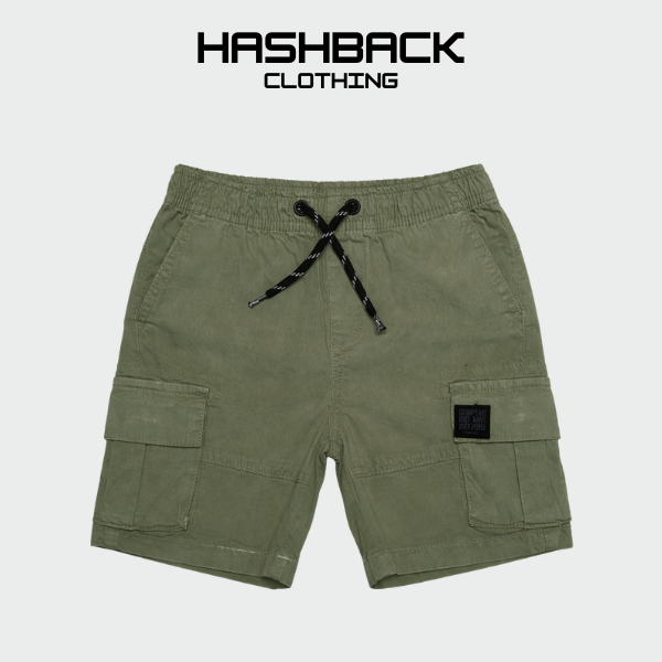 Boys Cotton Cargo Shorts - Mid Rise Casual Wear