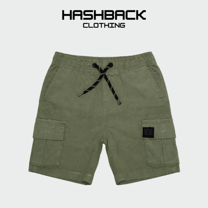 Boys Cotton Cargo Shorts - Mid Rise Casual Wear