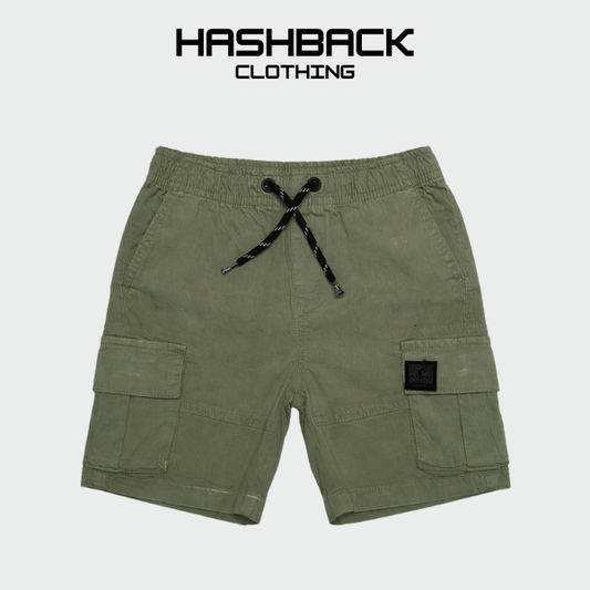 Boys Cotton Cargo Shorts - Mid Rise Casual Wear