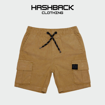 Boys Cotton Cargo Shorts - Mid Rise Casual Wear