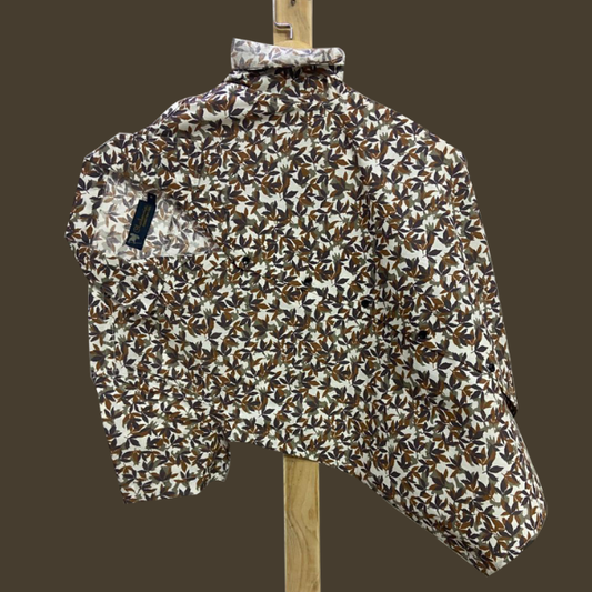 Hashback Printed Cotton Shirt For Men