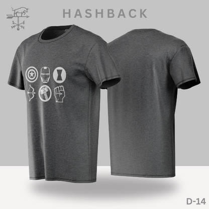 Printed Crew Neck T Shirt For Men D14