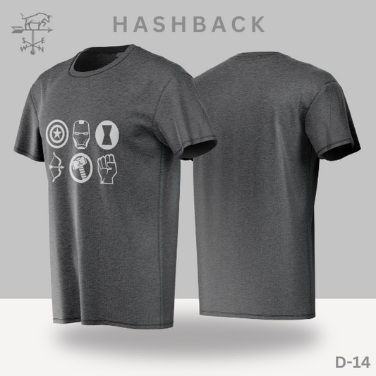 Printed Crew Neck T Shirt For Men D14
