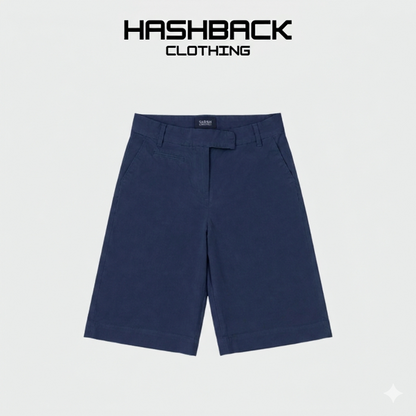 Women's Cotton Baggy Shorts - Knee Length