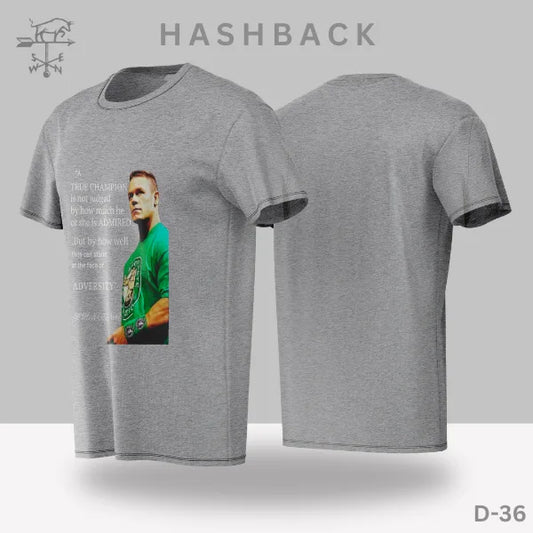 Printed Crew Neck T Shirt For Men D36
